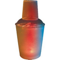 12 Oz. Light Up Drink Shaker - Frosted w/ Multi Color LED's